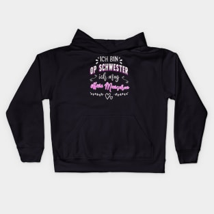 OP Schwester lustiger Spruch Krankenschwester Kids Hoodie